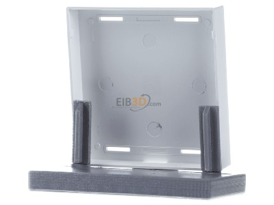 Back view MDT BE-TAL63W204.C1 Rocker for the KNX Push Button Light 63 2 gang, studio white glossy finish, blinds and switch 
