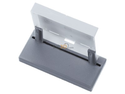 Top rear view MDT BE-TAL63W204.C1 Rocker for the KNX Push Button Light 63 2 gang, studio white glossy finish, blinds and switch 

