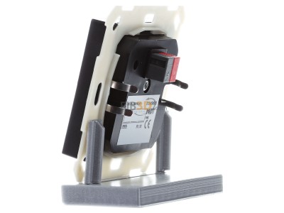View on the right MDT BE-TAL550106.A1 KNX Push Button Lite 55 1-fold, RGBW, blinds, Black matt 
