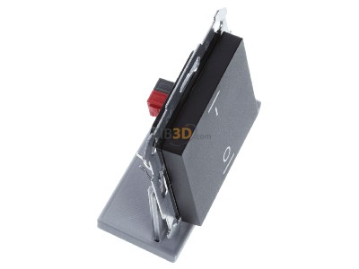 View top left MDT BE-TAL550106.B1 KNX Push Button Lite 55 1-fold, RGBW, switch, Black matt 
