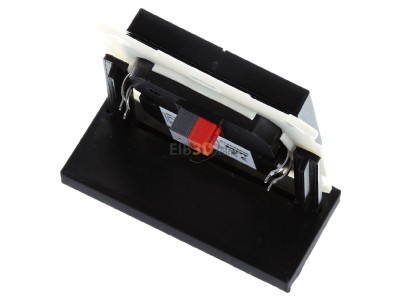 Top rear view MDT BE-TAL550206.01 KNX Push Button Lite 55 2-fold, RGBW, neutral, Black matt 
