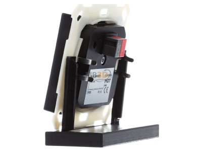 View on the right MDT BE-TAL550206.B1 KNX Push Button Lite 55 2-fold, RGBW, switch, Black matt 
