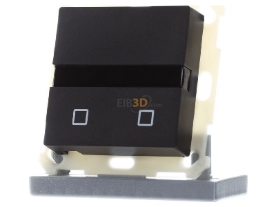Frontansicht MDT SCN-BWM55T06.02 KNX Bewegungsmelder/Automatik Schalter TS 55, Schwarz matt 