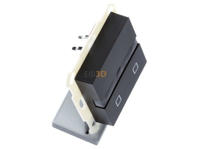 Ansicht oben links MDT SCN-BWM55T06.02 KNX Bewegungsmelder/Automatik Schalter TS 55, Schwarz matt 