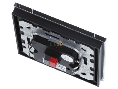 Top rear view MDT BE-GTL10S.01S KNX Glass Push Button II Lite 1-fold, RGBW, neutral, Black - 
