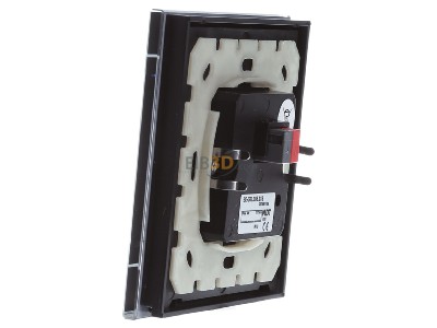 View on the right MDT BE-GTL20S.01S KNX Glass Push Button II Lite 2-fold, RGBW, neutral, Black - 
