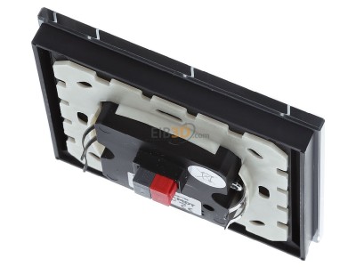 Top rear view MDT BE-GTL20S.01S KNX Glass Push Button II Lite 2-fold, RGBW, neutral, Black - 
