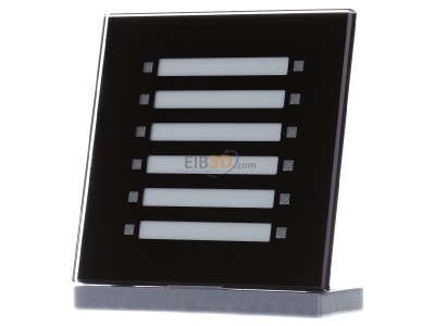 Front view MDT SCN-GLED1S.01S KNX Glass LED Indicator, Black - 
