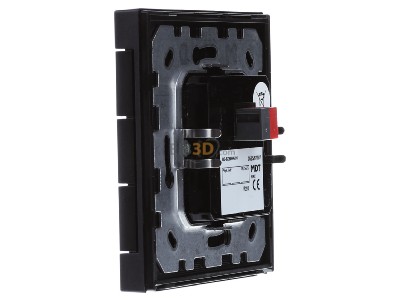 View on the right MDT BE-BZS8606.01 KNX Central Operation Unit Smart 86 with colour display, Black matt 
