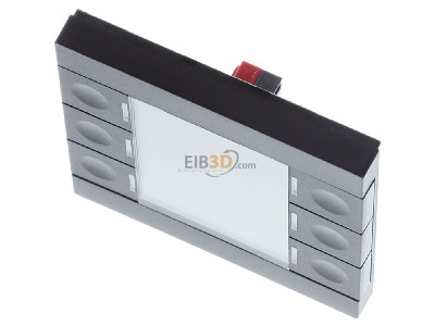 View up front MDT BE-BZS8606.01 KNX Central Operation Unit Smart 86 with colour display, Black matt 
