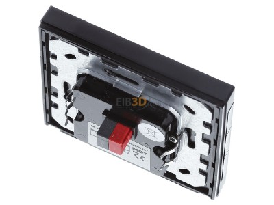 Top rear view MDT BE-BZS8606.01 KNX Central Operation Unit Smart 86 with colour display, Black matt 
