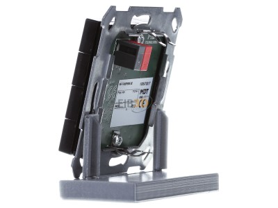 View on the right MDT BE-TA55P806.02 KNX Push Button Plus 55 8-fold, Black matt 
