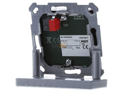 Back view MDT BE-TA55P806.02 KNX Push Button Plus 55 8-fold, Black matt 
