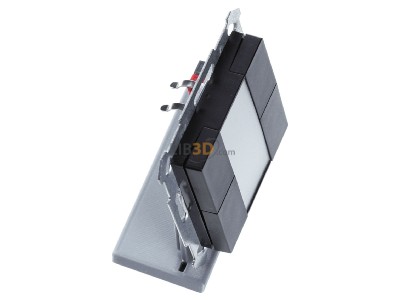 View top left MDT BE-TA55T406.02 KNX Push Button Plus TS 55 4-fold, Black matt 
