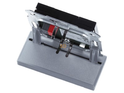 Top rear view MDT BE-TA55T406.02 KNX Push Button Plus TS 55 4-fold, Black matt 
