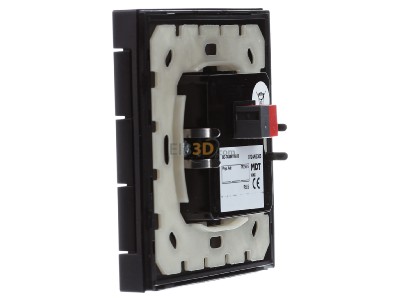 Ansicht rechts MDT BE-TAS86T06.02 KNX Taster Smart 86 mit Farbdisplay und Temperatursensor, Schwarz matt 