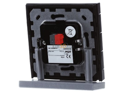 Back view MDT BE-TAS8606.02 KNX Push Button Smart 86 with colour display, Black matt 

