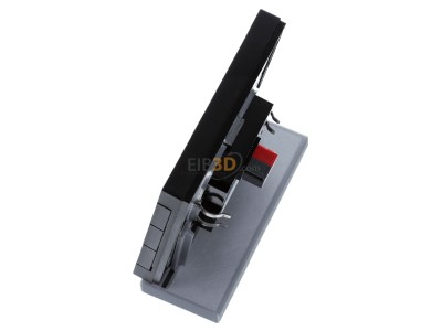 View top right MDT BE-TAS8606.02 KNX Push Button Smart 86 with colour display, Black matt 

