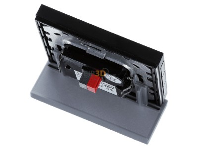 Top rear view MDT BE-TAS8606.02 KNX Push Button Smart 86 with colour display, Black matt 
