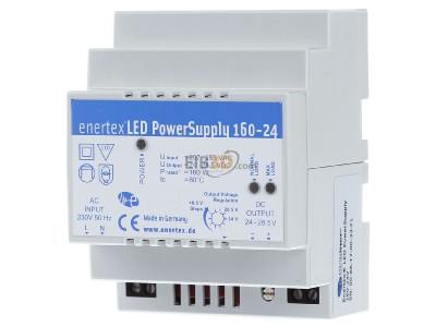 Front view Enertex Bayern 1167-24 Power supply LED PowerSupply 160 24V,_- Promotional item

