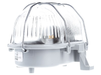 Front view Lena Lighting S.A. 121173 Oval lamp Simetal E27 1x42W hinged grey,_- Promotional item
