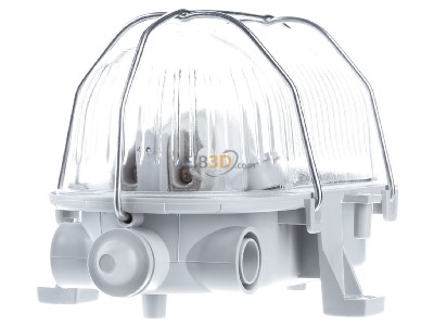 Back view Lena Lighting S.A. 121173 Oval lamp Simetal E27 1x42W hinged grey,_- Promotional item
