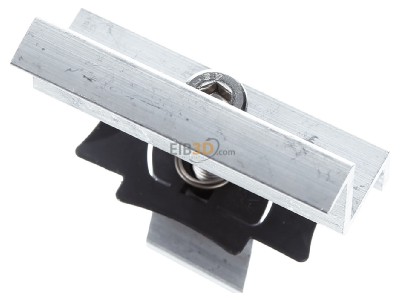 Top rear view K2 Systems 1005169 Module end clamps M EC SET silver 34-36 StS PU=200,_- Promotional item
