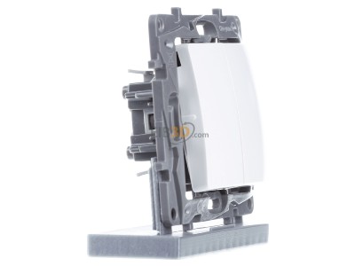 View on the left Legrand Bticino 664702 Double changeover switch Niloe 10AX ultra white,_- Promotional item
