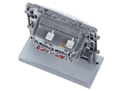 Top rear view Legrand Bticino 664702 Double changeover switch Niloe 10AX ultra white,_- Promotional item
