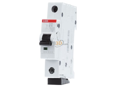 Frontansicht ABB 2CDS251001R0165 Leitungsschutzschalter S201-B16 B16A 1polig 6kA,_- Aktionsartikel