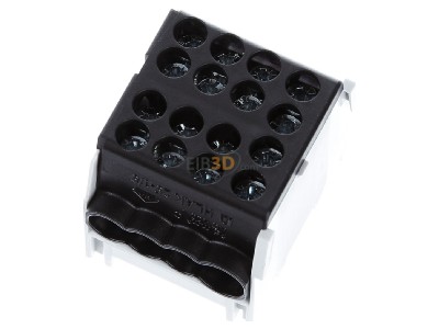 View up front Pollmann 2080177 Main line branch terminal HLAK 25-1/6M2 black,_- Promotional item
