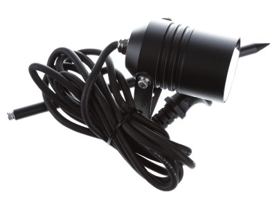 View top left LCD 5018 LED ground spike spotlight LB22 alu black 6W 806lm 3000K IP65,_- Promotional item
