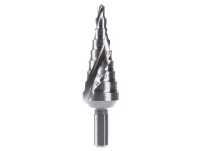 Frontansicht PROTEC.class 05102211 Stufenbohrer HSS SP Gr.1, 4-20 mm PSTB