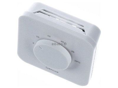 Ansicht oben vorne SALUS CONTROLS 117201 Raumthermostat HTR 24 mit Drehregler 