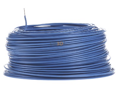 View on the right Diverse H05V-U 0,75 hbl Eca Single core cable 0,75mm² blue_ring 100m
