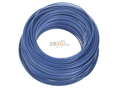 View top left Diverse H05V-U 0,75 hbl Eca Single core cable 0,75mm² blue_ring 100m
