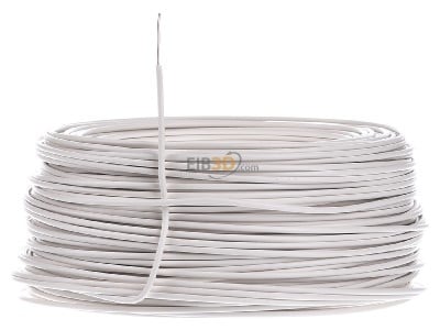 Front view Diverse H05V-U 0,75 ws Eca Single core cable 0,75mm² white_ring 100m
