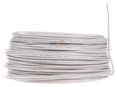 View on the left Diverse H05V-U 0,75 ws Eca Single core cable 0,75mm² white_ring 100m
