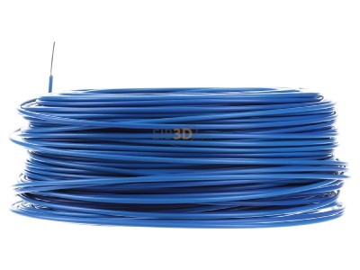 View on the right Diverse H05V-U 1,0 hbl Eca Single core cable 1mm blue_ring 100m
