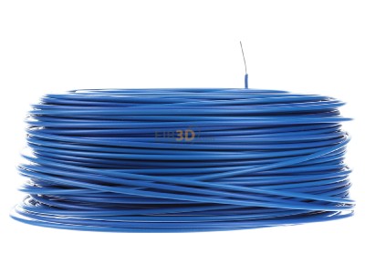 Back view Diverse H05V-U 1,0 hbl Eca Single core cable 1mm blue_ring 100m
