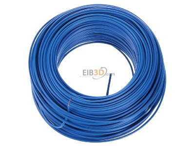 View up front Diverse H05V-U 1,0 hbl Eca Single core cable 1mm blue_ring 100m
