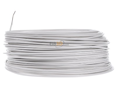 View on the right Diverse H07V-U 1,5 ws Eca Single core cable 1,5mm² white_ring 100m
