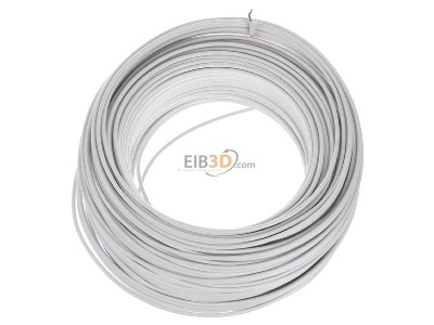 Top rear view Diverse H07V-U 1,5 ws Eca Single core cable 1,5mm² white_ring 100m
