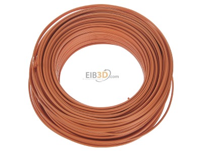 View top right Diverse H07V-U 1,5 or Eca Single core cable 1,5mm orange_ring 100m
