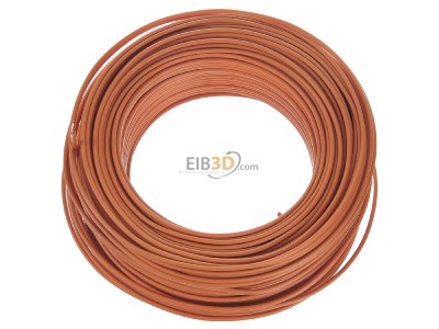 View top right Diverse H07V-U 1,5 or Eca Single core cable 1,5mm orange_ring 100m
