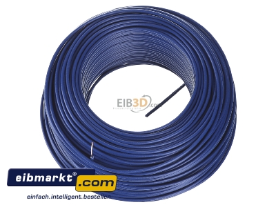 View up front Verschiedene-Diverse H07V-U   1,5    dbl Single core cable 1,5mm blue - H07V-U 1,5 dbl
