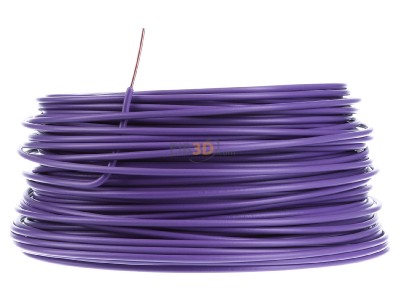 Front view Diverse H07V-U 2,5 vio Eca Single core cable 2,5mm violet_ring 100m
