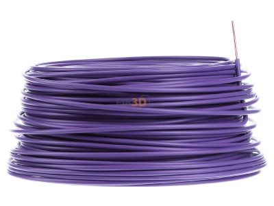 View on the left Diverse H07V-U 2,5 vio Eca Single core cable 2,5mm violet_ring 100m
