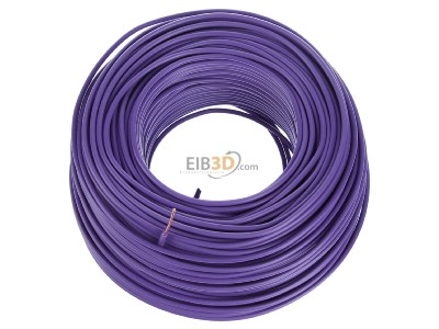 View up front Diverse H07V-U 2,5 vio Eca Single core cable 2,5mm violet_ring 100m
