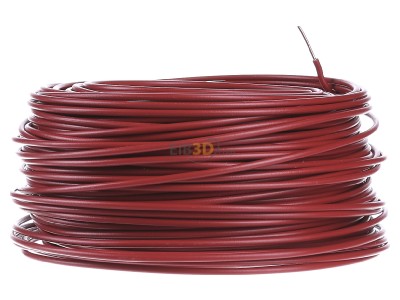 Back view Diverse H07V-U 2,5 rt Eca Single core cable 2,5mm red 
